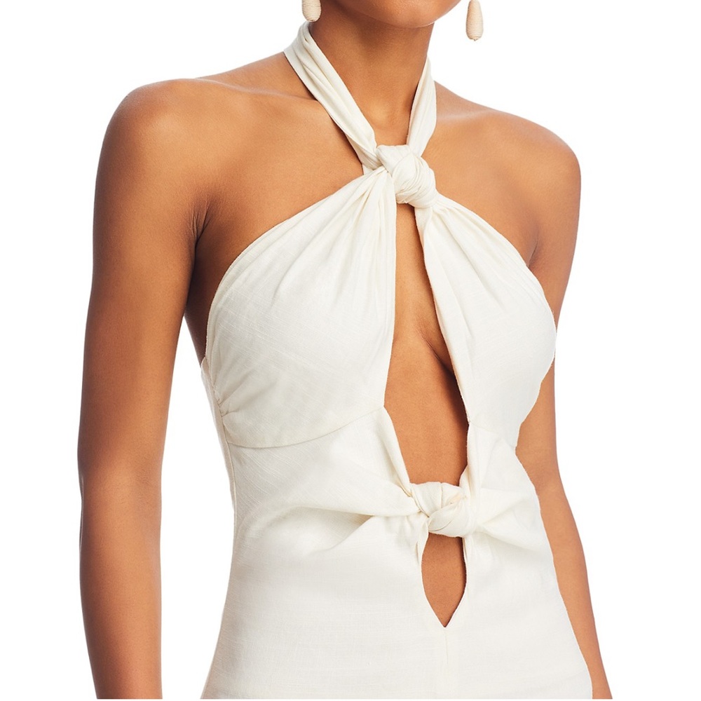 Cult Gaia Ivory Knotted Backless Dress NWT - Picture 7 of 9
